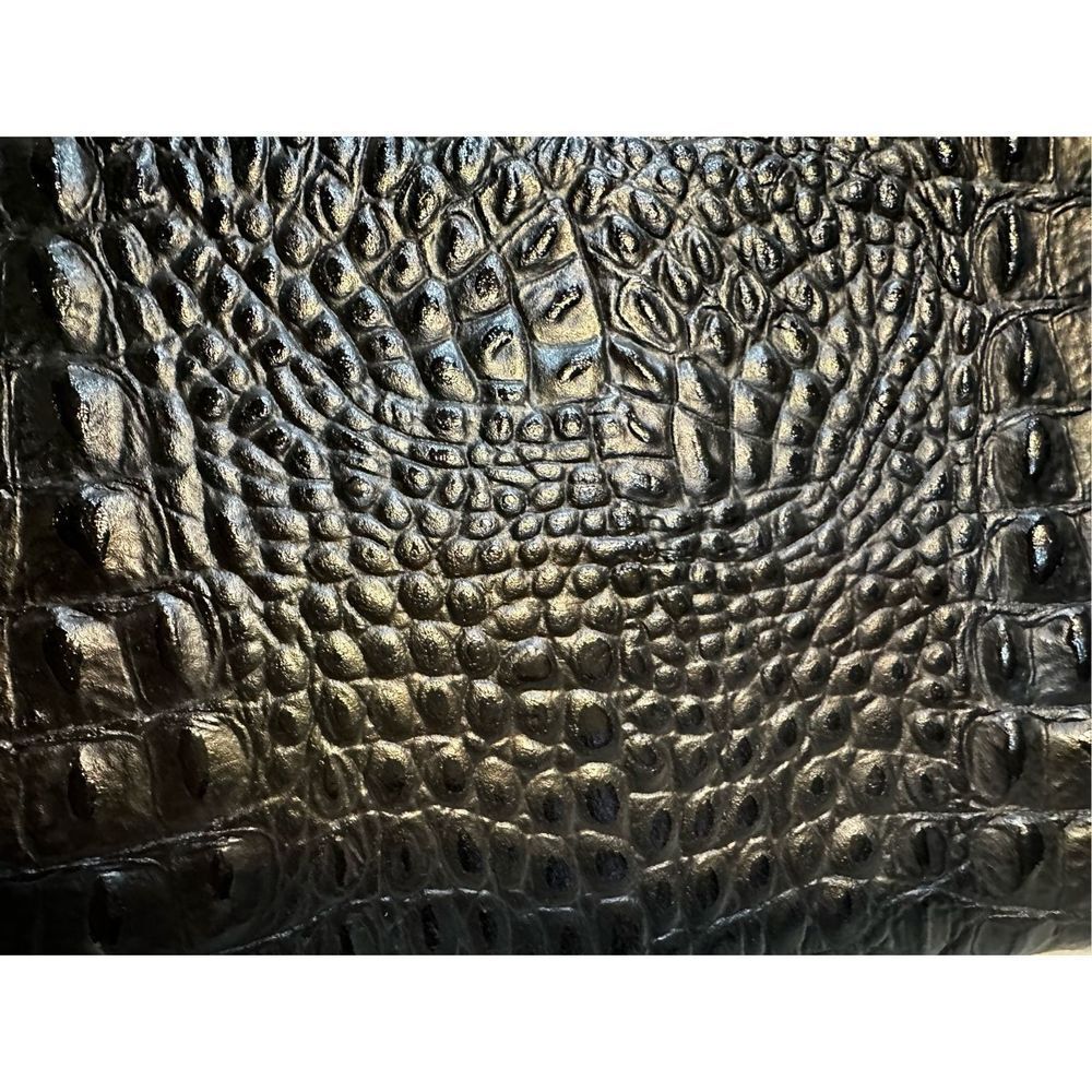 Courage. b Black crocodile Leather Shoulder Bag or Clutch with Removable Strap - Picture 4 of 10